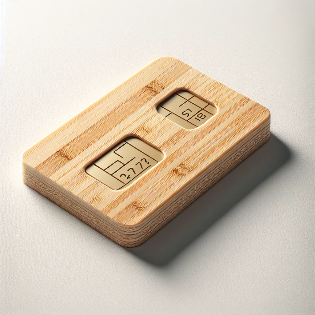 Eco Bamboo RFID Keycards